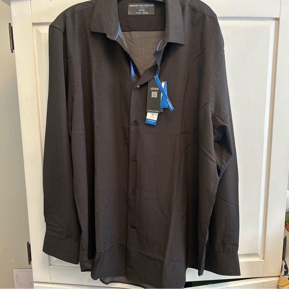 NWT Report Collection Shirt LARGE OR XL Modern Fit Stretch 369655R-39 $69